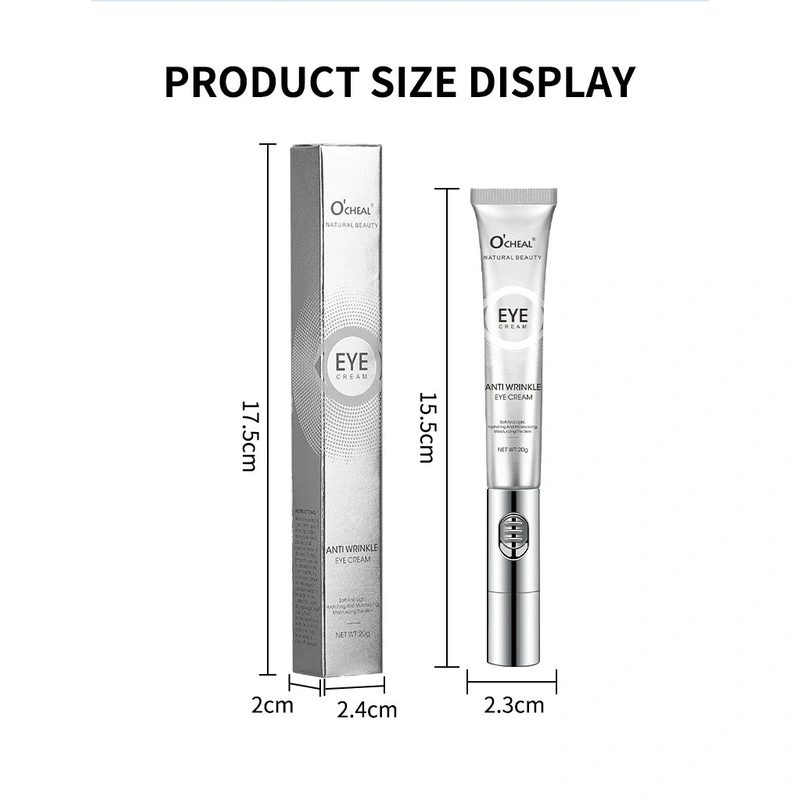 Eye cream product size display